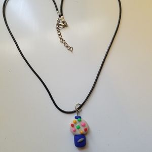Bubble gum charm necklace